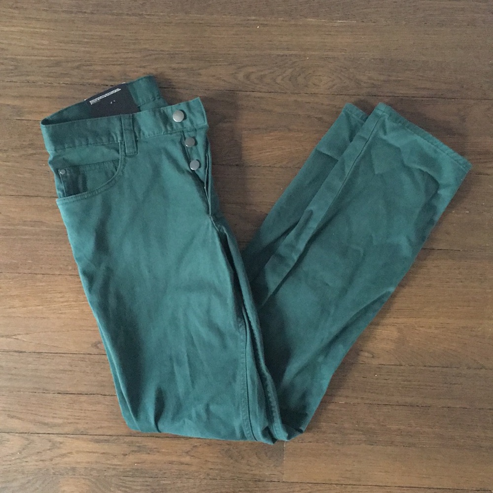 H&M NWT Hunter Green Slim Fit Jeans
